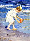 Edward Henry Potthast Canvas Paintings - Brighton Beach